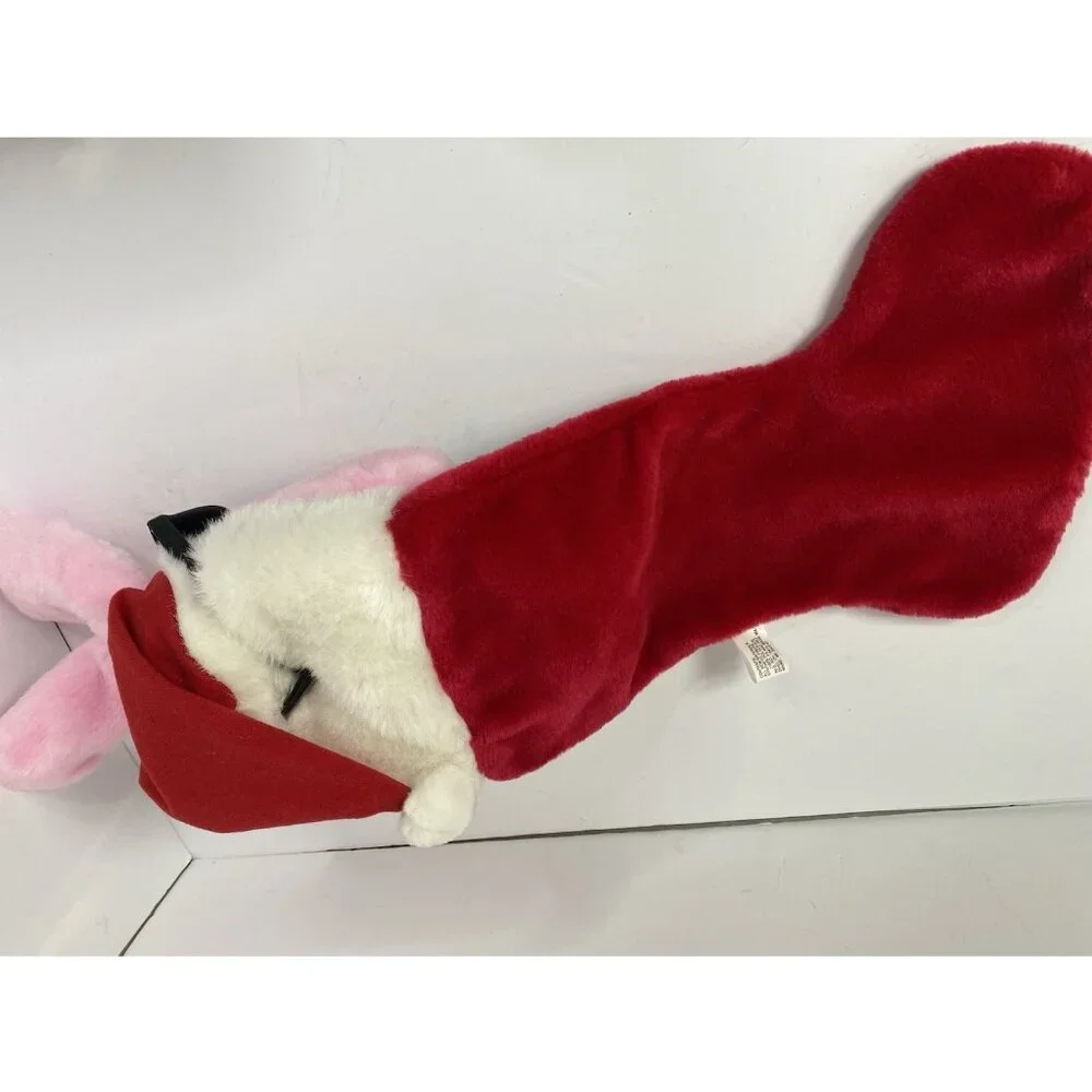 1993 Energizer Pink Bunny Christmas Stocking‎ Holiday Decor Vintage Advertising
